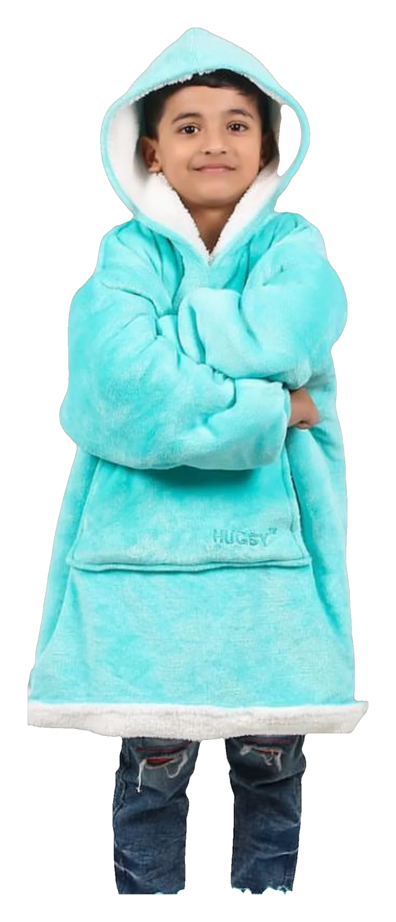Hugsy hoodie in Turquoise