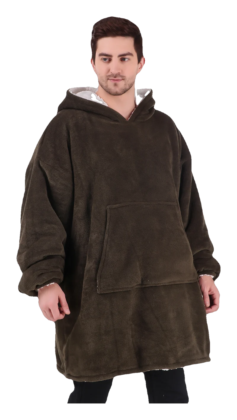 Hugsy hoodie in Olive Green