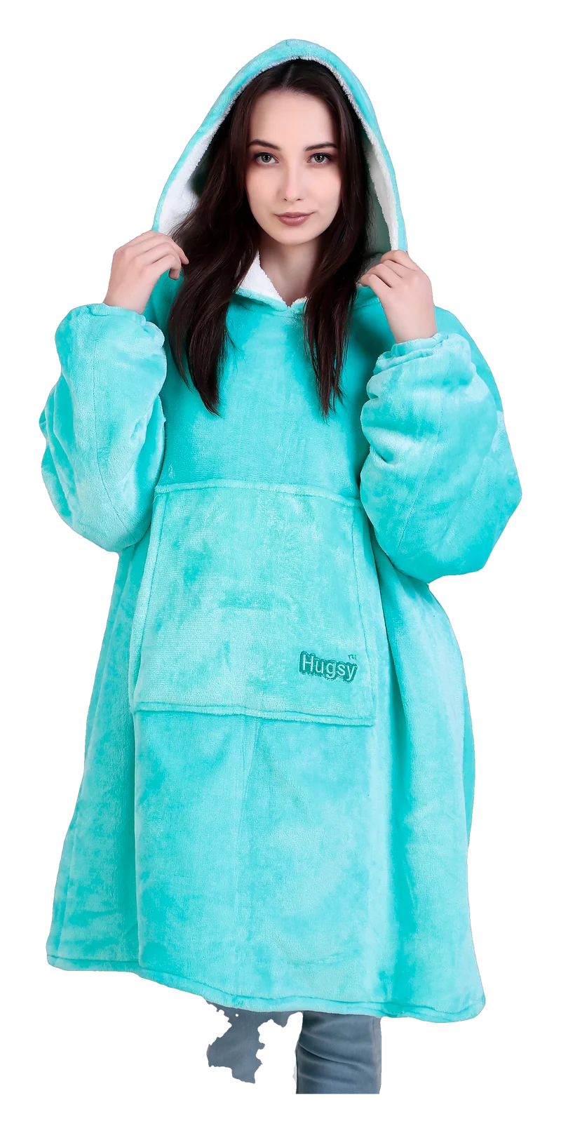 Hugsy hoodie in Turquoise